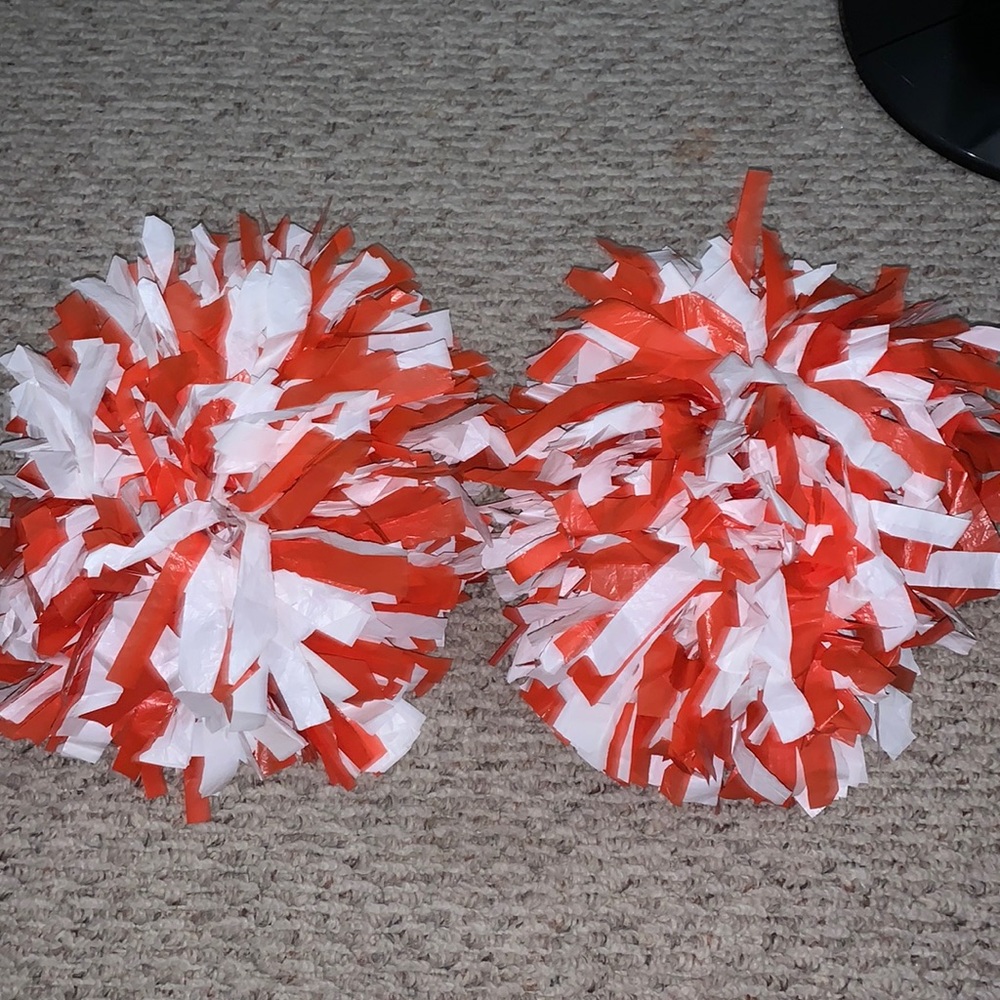 2 cheer Pom poms.